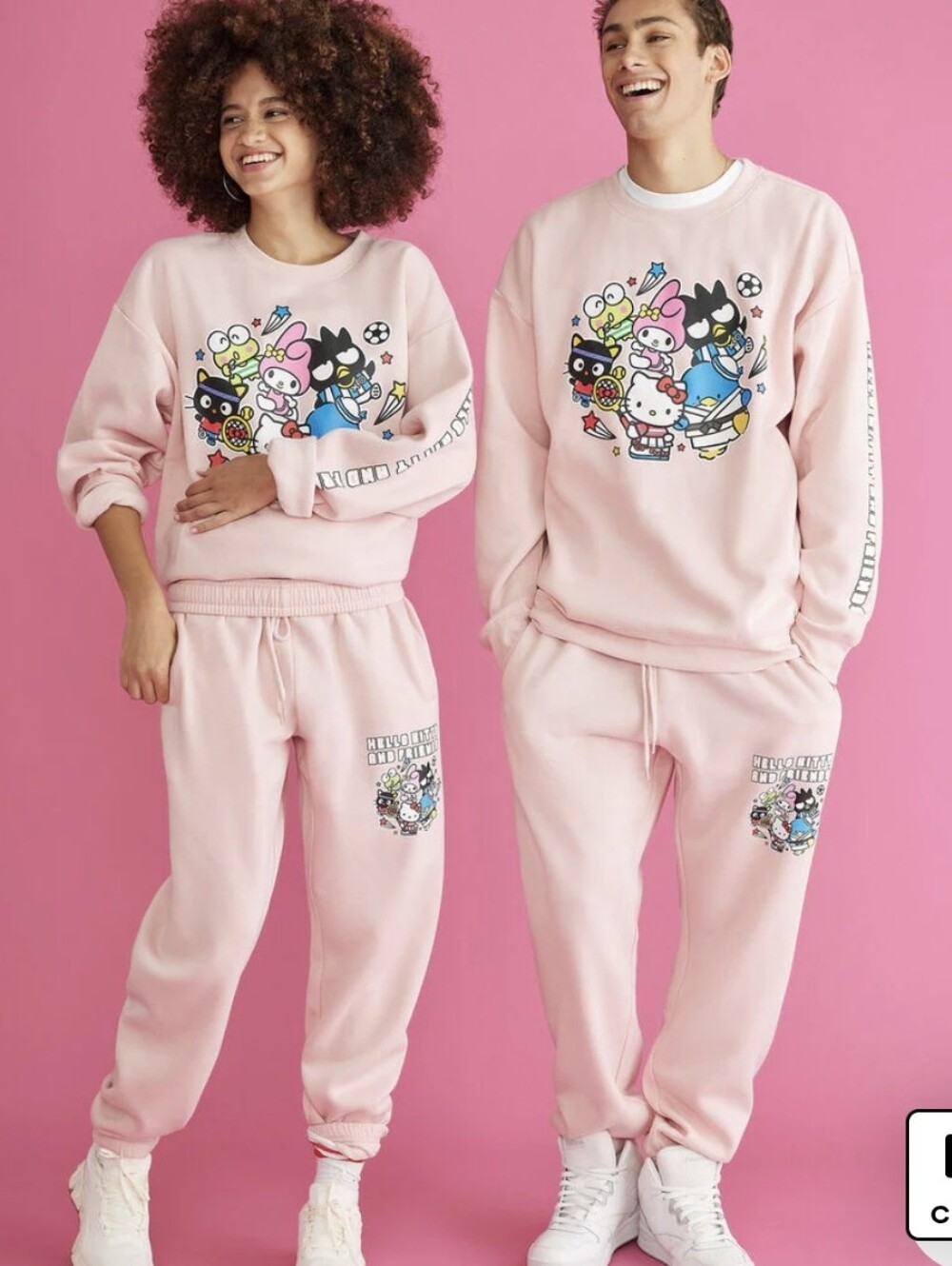 Aéropostale Pink Hello Kitty and Friends 2 Peice Matching Sweatsuit Size XS EUC